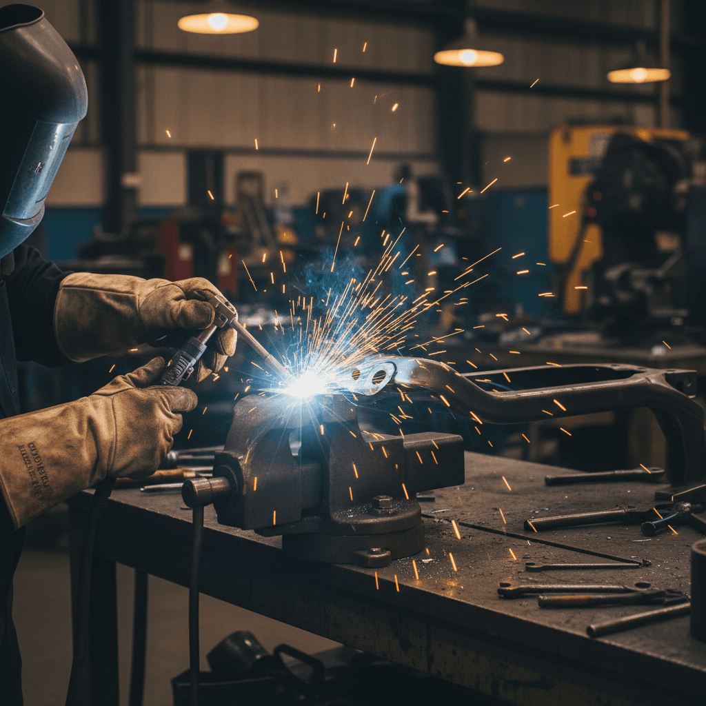 Custom metal fabrication for a car project